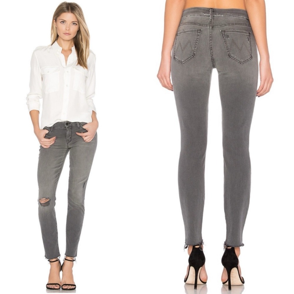 Mother The Looker Skinny Jean in Last Chance Saloon Distressed Jeans Size 26